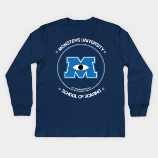 Monsters University - College student gear Kids Long Sleeve T-Shirt